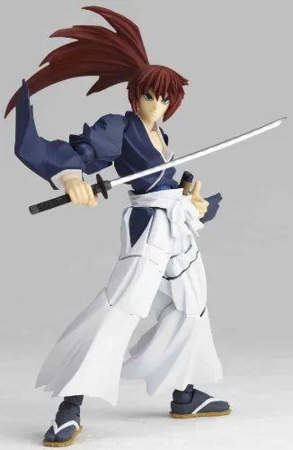 Rurouni Kenshin - Himura Kenshin - Revoltech - Battousai ver. - 110 (Kaiyodo)ㅤ – Kaiyodo – ActionFigureBrasil — detalhe do produto