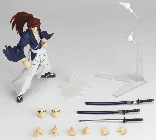 Rurouni Kenshin - Himura Kenshin - Revoltech - Battousai ver. - 110 (Kaiyodo)ㅤ – Kaiyodo – ActionFigureBrasil