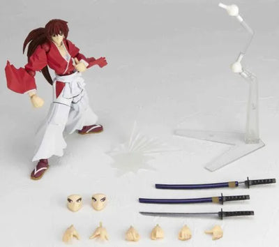 Rurouni Kenshin - Himura Kenshin - Revoltech - Rurouni Ver. - 109 (Kaiyodo)ㅤ – Kaiyodo – ActionFigureBrasil — com base expositora