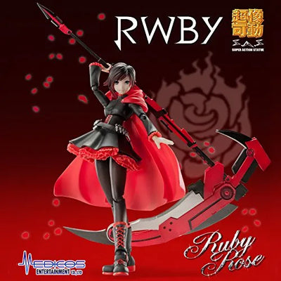 RWBY - Ruby Rose - Super Action Statue (Medicos Entertainment)ㅤ – Medicos Entertainment – ActionFigureBrasil — close