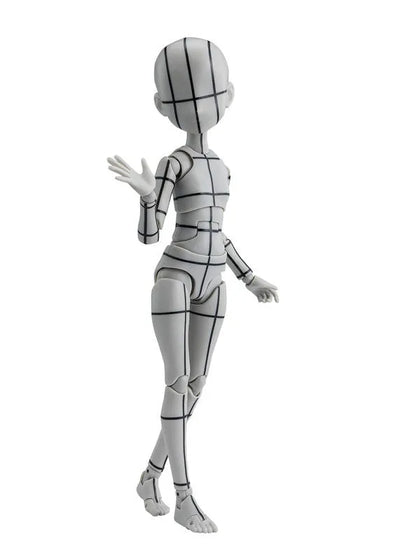 S.H.Figuarts - Body-chan - Wireframe, Ken Sugimori Edition, Gray Color Ver. (Bandai Spirits)ㅤ – Bandai Spirits – ActionFigureBrasil