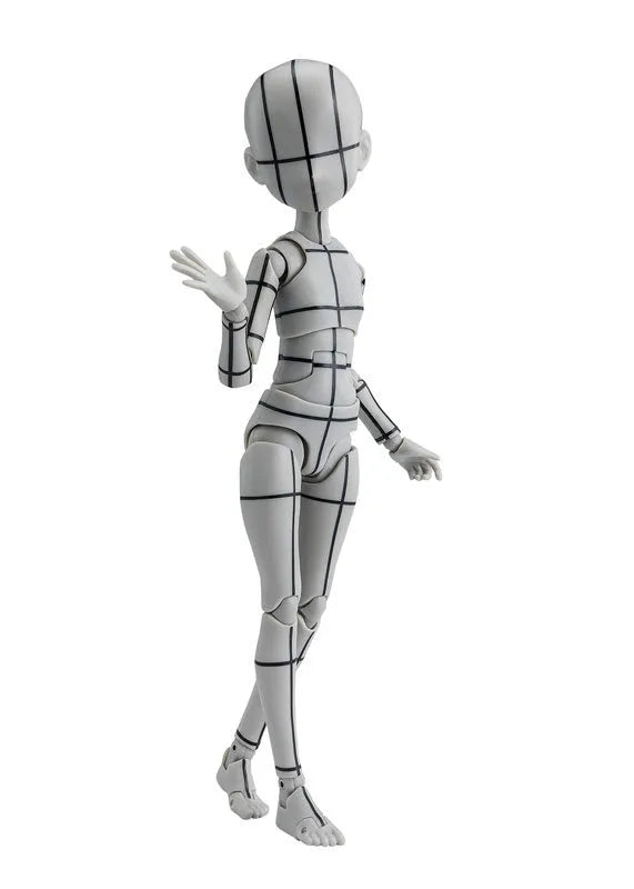 S.H.Figuarts - Body-chan - Wireframe, Ken Sugimori Edition, Gray Color Ver. (Bandai Spirits)ㅤ – Bandai Spirits – ActionFigureBrasil