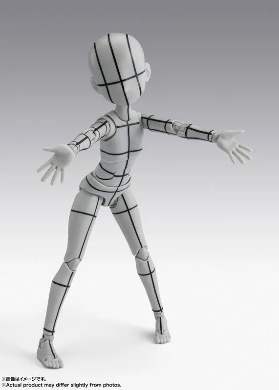 S.H.Figuarts - Body-chan - Wireframe, Ken Sugimori Edition, Gray Color Ver. (Bandai Spirits)ㅤ – Bandai Spirits – ActionFigureBrasil
