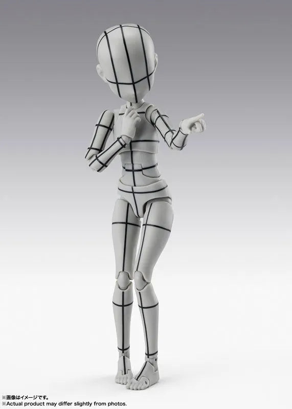 S.H.Figuarts - Body-chan - Wireframe, Ken Sugimori Edition, Gray Color Ver. (Bandai Spirits)ㅤ – Bandai Spirits – ActionFigureBrasil