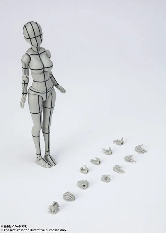 S.H.Figuarts - Body-chan - Yabuki Kentarou, Wireframe, Gray Color Ver. (Bandai Spirits)ㅤ – Bandai Spirits – ActionFigureBrasil