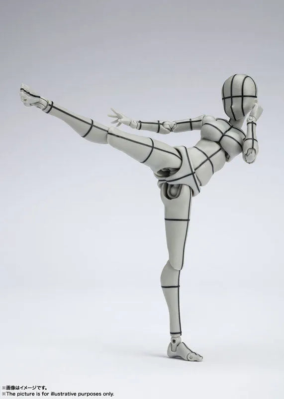 S.H.Figuarts - Body-chan - Yabuki Kentarou, Wireframe, Gray Color Ver. (Bandai Spirits)ㅤ – Bandai Spirits – ActionFigureBrasil