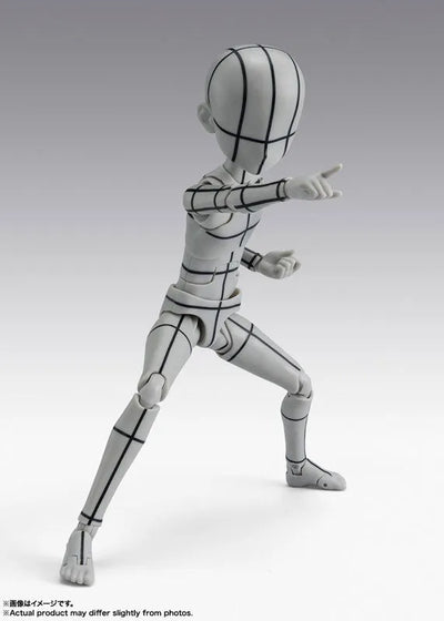 S.H.Figuarts - Body-kun - Wireframe, Ken Sugimori Edition, Gray Color Ver. (Bandai Spirits)ㅤ – Bandai Spirits – ActionFigureBrasil — ambientada