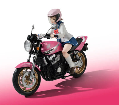 S.H. Figuarts - Hane Sakura (Uniform) & CB400 SUPER FOUR "Bakuon!!"ㅤ – Bandai – ActionFigureBrasil — ângulo diferente