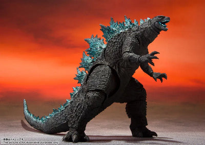 S.H.MonsterArts GODZILLA from Movie "GODZILLA VS. KONG" (2021) (Name)ㅤ – Bandai Spirits – ActionFigureBrasil — ângulo diferente