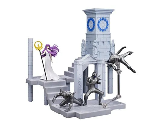 Saint Seiya - Athena (Kido Saori) - D.D. Panoramation - Golden Zodiac Extention Set Fire Clock of the Sanctuary -Goddess Athena and Soldiers- (Bandai)ㅤ – Bandai – ActionFigureBrasil