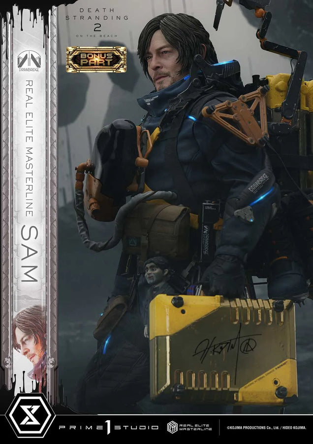 Sam (Deluxe Bonus Version) DEATH STRANDING 2: ON THE BEACH – Prime1Studio – ActionFigure Brasil