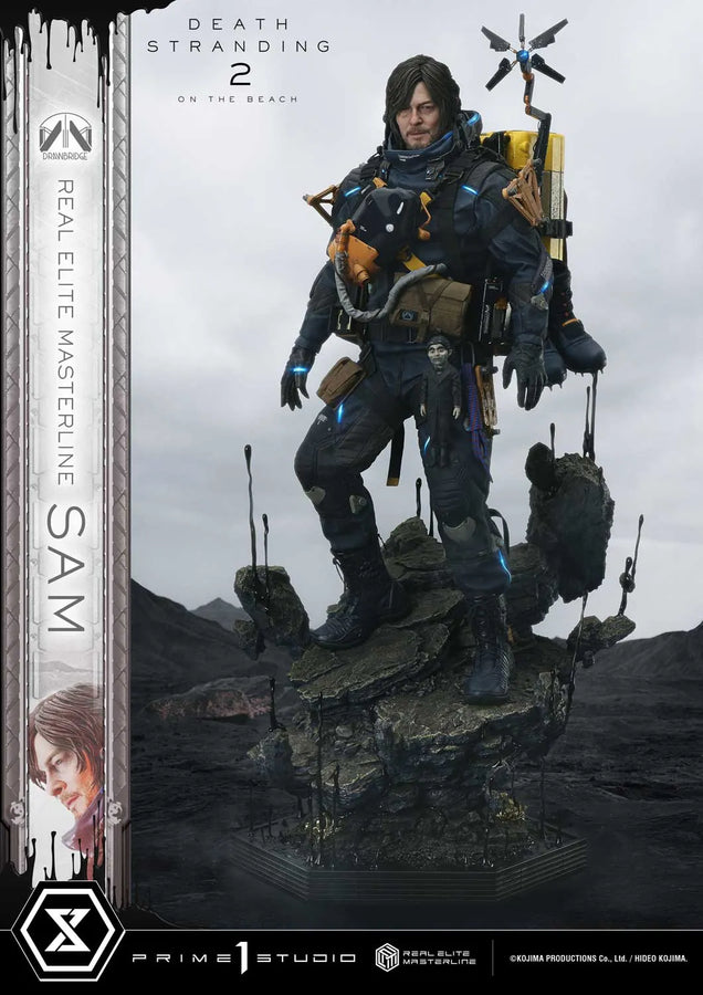 Sam (Deluxe Bonus Version) DEATH STRANDING 2: ON THE BEACH – Prime1Studio – ActionFigure Brasil