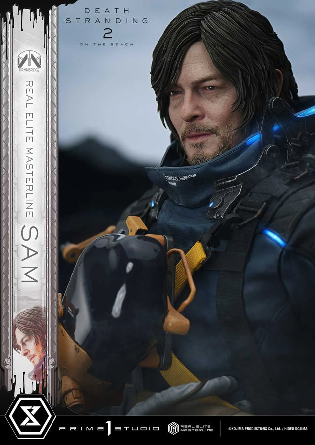 Sam (Deluxe Bonus Version) DEATH STRANDING 2: ON THE BEACH – Prime1Studio – ActionFigure Brasil