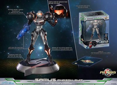 Samus Phazon Suit (Collector's Edition - LIMITED EDITION – First 4 Figures – ActionFigure Brasil — ambientada