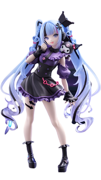 Sanrio Characters - Vocaloid - Hatsune Miku - Kuromi - Trio-Try-iT Figure (FuRyu)ㅤ – FuRyu – ActionFigureBrasil