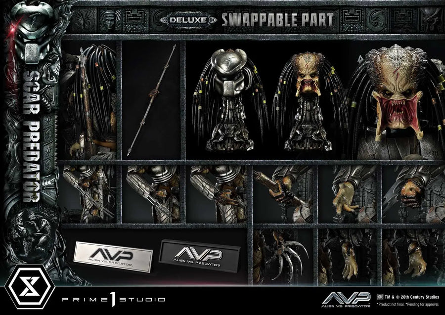 Scar Predator (Deluxe Bonus Version) Ailen vs.Predator – Prime1Studio – ActionFigure Brasil