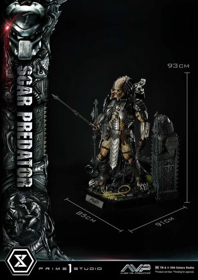 Scar Predator (Deluxe Bonus Version) - LIMITED EDITION: TBD (Deluxe Bonus Version) – Prime 1 Studio – ActionFigure Brasil — com base expositora