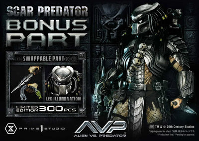 Scar Predator (Deluxe Bonus Version) - LIMITED EDITION: TBD (Deluxe Bonus Version) – Prime 1 Studio – ActionFigure Brasil — iluminação de estúdio