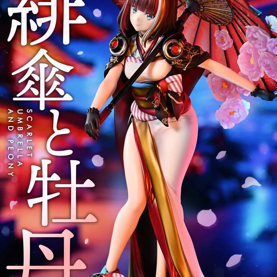 Scarlet Umbrella and Peony (Bonus Version) fuzichoco original Illustration – Prime1Studio – ActionFigure Brasil