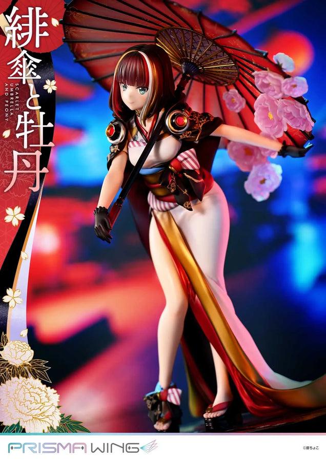 Scarlet Umbrella and Peony (Bonus Version) fuzichoco original Illustration – Prime1Studio – ActionFigure Brasil