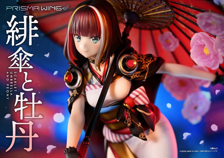 Scarlet Umbrella and Peony (Bonus Version) fuzichoco original Illustration – Prime1Studio – ActionFigure Brasil