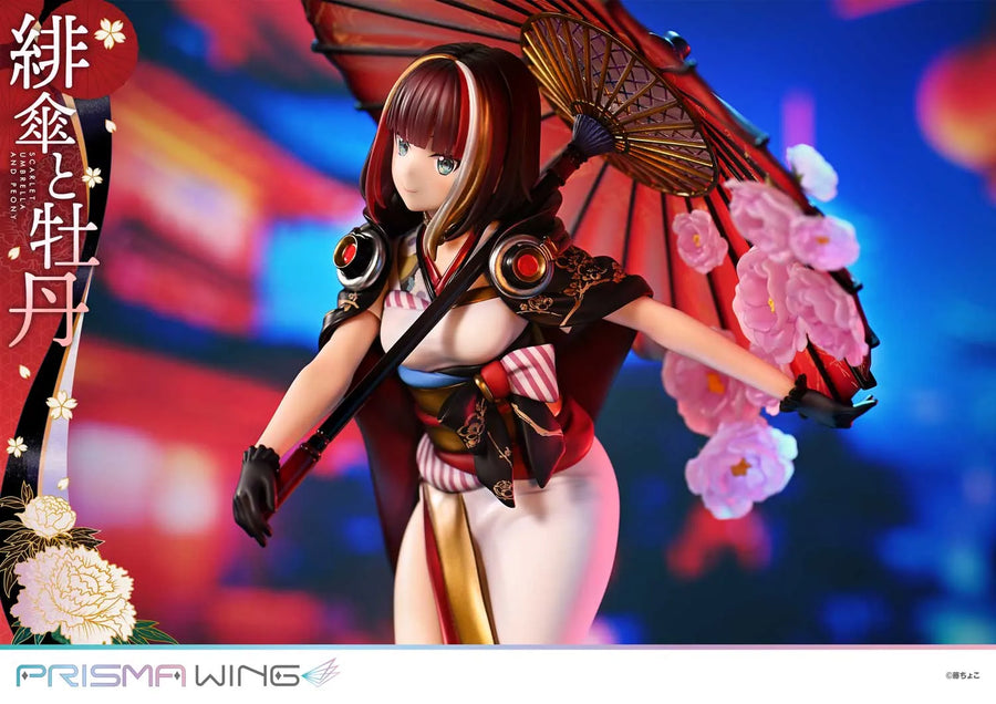 Scarlet Umbrella and Peony (Bonus Version) fuzichoco original Illustration – Prime1Studio – ActionFigure Brasil