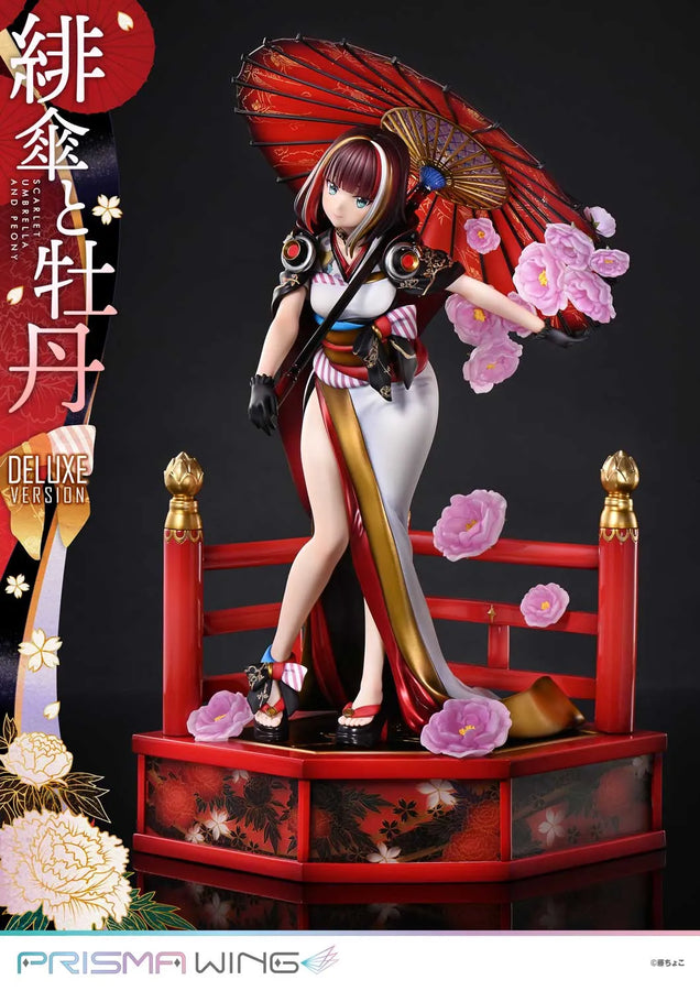 Scarlet Umbrella and Peony (Deluxe Bonus Version) fuzichoco original Illustration – Prime1Studio – ActionFigure Brasil