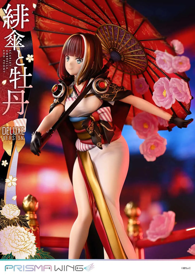 Scarlet Umbrella and Peony (Deluxe Bonus Version) fuzichoco original Illustration – Prime1Studio – ActionFigure Brasil