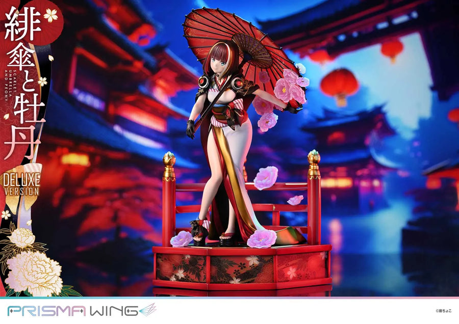 Scarlet Umbrella and Peony (Deluxe Bonus Version) fuzichoco original Illustration – Prime1Studio – ActionFigure Brasil