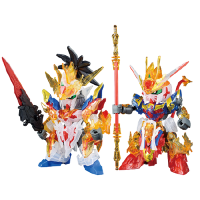 SD Gundam World Heroes - Liu Bei Unicorn Gundam & Wukong Impulse Gundam - Ichiban Kuji Kidou Senshi Gundam Gunpla 2021 - SDW Heroes - Solid Clear - C Prize (Bandai Spirits)ㅤ – Bandai Spirits – ActionFigureBrasil
