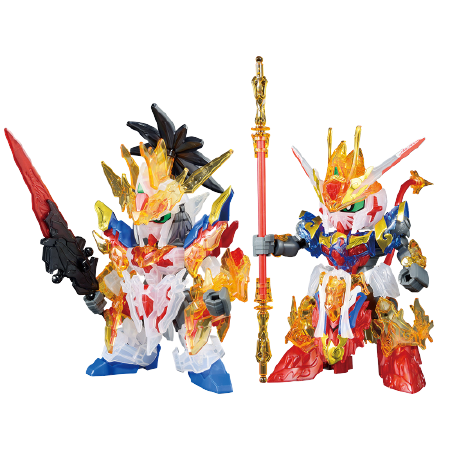 SD Gundam World Heroes - Liu Bei Unicorn Gundam & Wukong Impulse Gundam - Ichiban Kuji Kidou Senshi Gundam Gunpla 2021 - SDW Heroes - Solid Clear - C Prize (Bandai Spirits)ㅤ – Bandai Spirits – ActionFigureBrasil