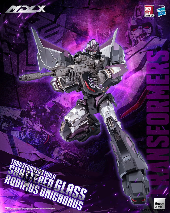 Shattered Glass Rodiumus Unicronus MDLX – Threezero – ActionFigure Brasil