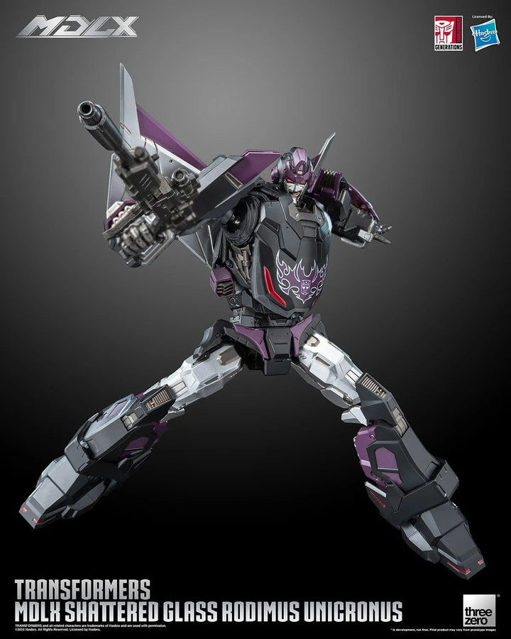 Shattered Glass Rodiumus Unicronus MDLX – Threezero – ActionFigure Brasil