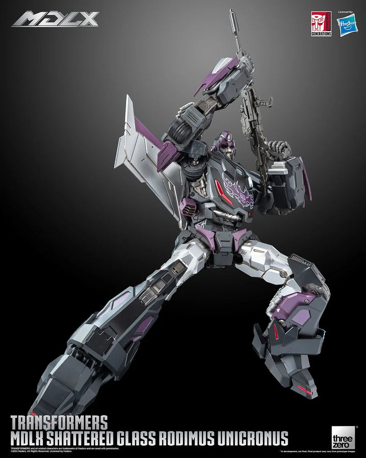 Shattered Glass Rodiumus Unicronus MDLX – Threezero – ActionFigure Brasil
