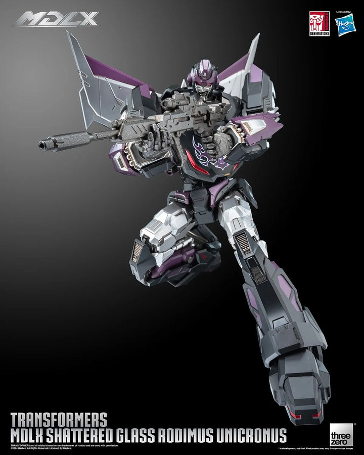 Shattered Glass Rodiumus Unicronus MDLX – Threezero – ActionFigure Brasil