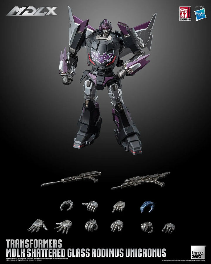 Shattered Glass Rodiumus Unicronus MDLX – Threezero – ActionFigure Brasil