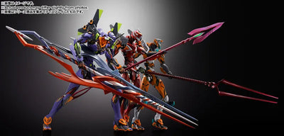 Shin Evangelion Gekijouban:|| - EVA-01 - Metal Build - 30th with the Spear of Gaius (Bandai Spirits)ㅤ – Bandai Spirits – ActionFigureBrasil — com base expositora
