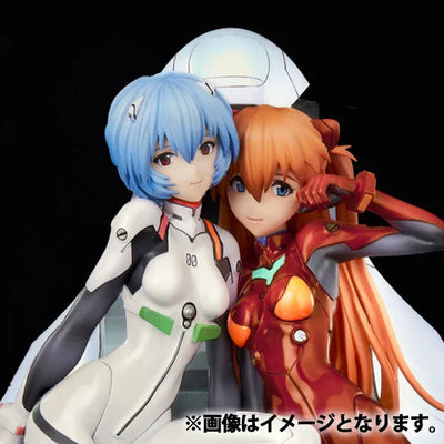 Shin Seiki Evangelion - Ayanami Rei - Souryuu Asuka Langley - EVA Store Limited Color Ver., Twinmore Object (Union Creative International Ltd) [Shop Exclusive]ㅤ – Union Creative – ActionFigureBrasil — ângulo diferente