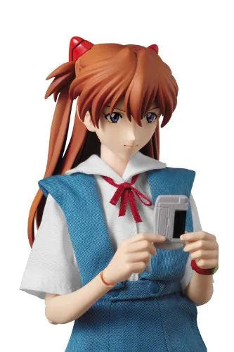 Shin Seiki Evangelion - Souryuu Asuka Langley - Real Action Heroes #502 - 1/6 - Uniform Version (Medicom Toy)ㅤ – Medicom Toy – ActionFigureBrasil — embalagem