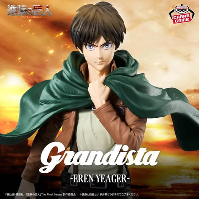 Shingeki no Kyojin - Eren Yeager - Grandista (Bandai Spirits)ㅤ – Bandai Spirits – ActionFigureBrasil — ângulo diferente