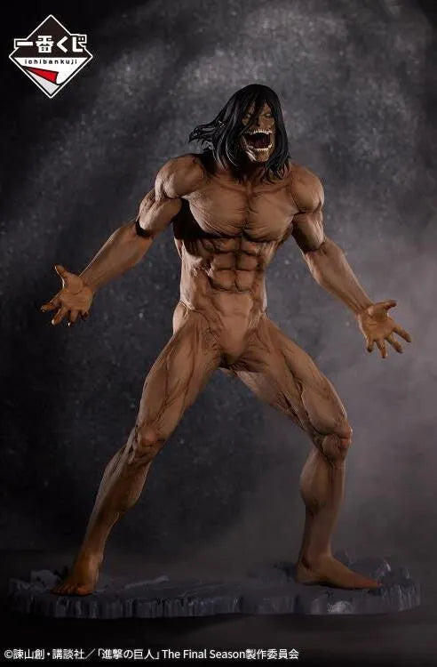 Shingeki no Kyojin The Final Season - Eren Kyojin - Ichiban Kuji Shingeki no Kyojin ~Jiyuu o Motomete~ - Mega Impact - A Prize (Bandai Spirits)ㅤ – Bandai Spirits – ActionFigureBrasil