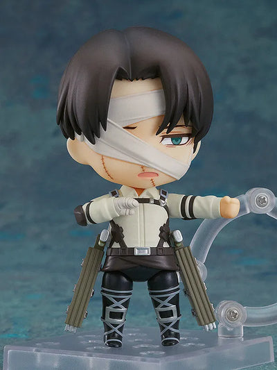 Shingeki no Kyojin The Final Season - Levi - Nendoroid #2002 - The Final Season Ver. (Good Smile Company)ㅤ – Good Smile Company – ActionFigureBrasil — ângulo diferente