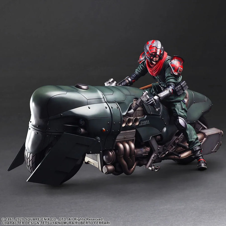 Shinra Elite Security Officer and Motorcycle Set – Square Enix – ActionFigure Brasil