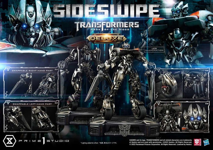 Sideswipe (Deluxe Bonus Version) Transformers: Dark of the Moon (Film) – Prime1Studio – ActionFigure Brasil