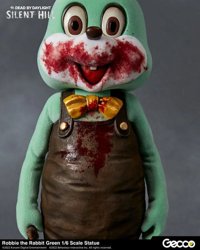 SILENT HILL x Dead by Daylight / Robbie the Rabbit Green 1/6 Scale Statueㅤ – Gecco – ActionFigureBrasil — embalagem