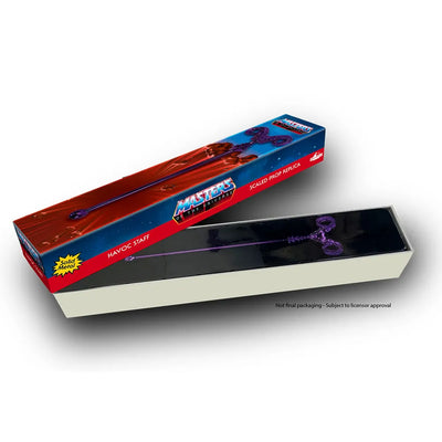 Skeletor Havoc Staff – Factory Entertainment – ActionFigure Brasil — com base expositora