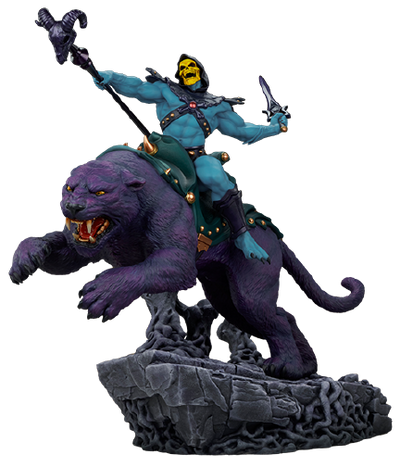 Skeletor™ & Panthor™ - LIMITED EDITION: 150 – Tweeterhead – ActionFigure Brasil — com base expositora