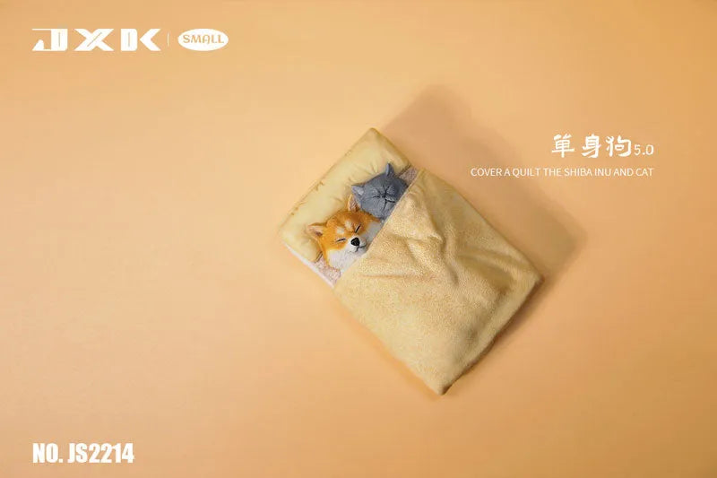 Small Cat & Dog Sleeping in Bedㅤ – JXK Studio – ActionFigureBrasil