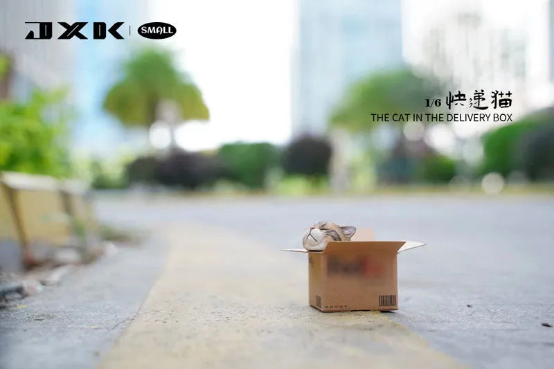 Small Cat in the Cardboard Box Bㅤ – JXK Studio – ActionFigureBrasil