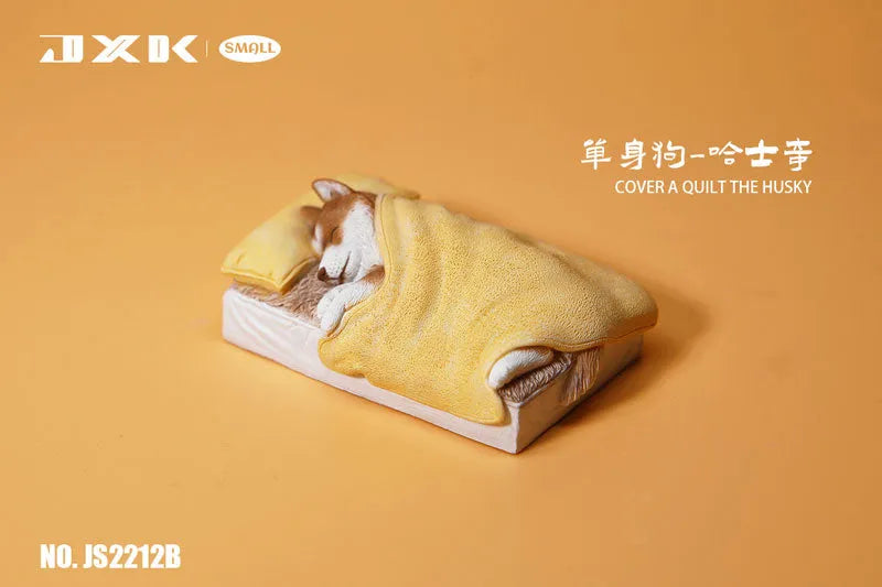 Small Husky Sleeping in Bed Bㅤ – JXK Studio – ActionFigureBrasil